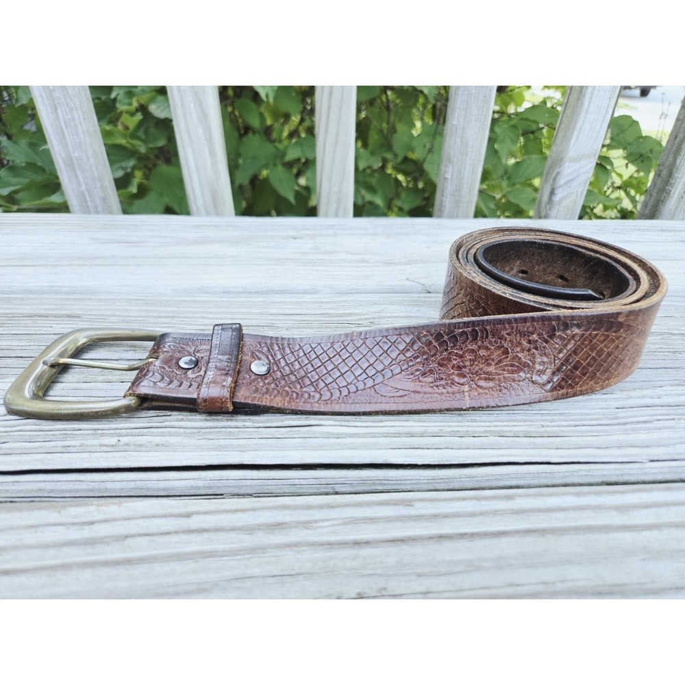 Vintage LEVI'S TOLED LEATHER Belt MADE IN USA Western Men's 40